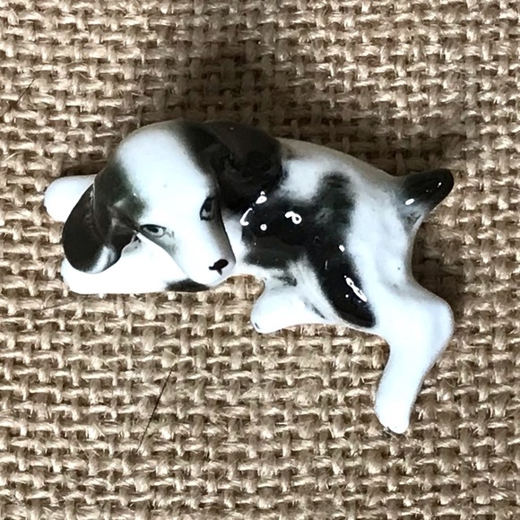Vintage Miniature Springer Spaniel Figurine Bone China Puppy Dog Lover - Picture 3 of 6